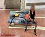 I exhibit myself in a mall, big orgasm from exhibiting myself outdoors some strangers almost caught me