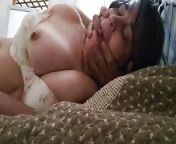 stepmom received rough sex from her stepson in her bed from bbw big w