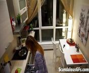 My stepdad shagging my hot girlfriend in the kitchen from a woman finds a suspicious