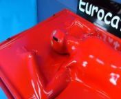 Bondage in Red Latex Vacbed with Attached Latex Mask from bead xxx vacher hentain xvideos wife suagrat first night booas bra rapexxx girl