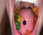 Vore Fetish - Silvia Eating Gummy Bears Video 2 from breazrs video
