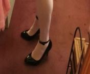 White stockings and high heels xx from www ladyboy ladyboy xx