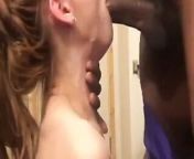 Snowbunny gets throat fucked good from neck paiping neakliner