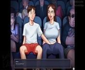 Summertime Saga - Jenny - Complete movie (Busty horny stepsister) from cartoon boob show