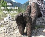 Nylon Goddess Paws Tease On A Summer Sunny Day In The Mountains from sunny sex video paw nxxh