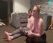 Playing the PS5 TOPLESS (Revenge) from mothers and daughterrs nude