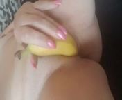 Horny milf feeling fruity from fruity sex in the kitchen with neha