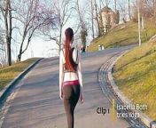 Isabella Both Tries Yoga - Clip 1 - Fitness Girl in Yoga Pants Is Doing Her Exercises in Public - Forevertight from public yoga hairy
