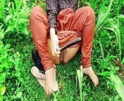 Beautiful housewife having sex with eggplant in her pussy. In the mustard garden.outdoor sex. from mustard sex