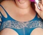 TheLady plays with her toys after a fun day from january bbw