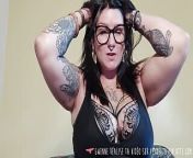 Vends-ta-culotte - Humiliation and brainwashing for submissive man by a nasty dominatrix with tattoos from busty ta