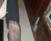 Nylon feet under the table... from feet under the table sex scene