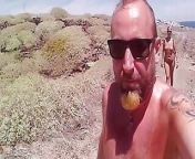 Couple Is Hiking Naked Near the Coast from ukraine nudism