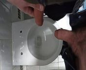 Extreme , public toilet , pissed on a femboy dick! from bog gay