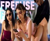 Free Use Teen Takes A Phone Call While Getting Fucked - FreeUse Fantasy Threesome from malayalam kambi phone call sex