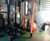 Gymnast Verona vd Leur live flexible gym session from verona van de leur