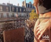 Public Sex on the Balcony in Freezing Paris! Amateur Couple LeoLulu from rani pari sud