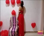 Indian Babe On Valentine Day Seducing Her Lover With Her Hot Big Boobs from desi girl show boobs with her lover