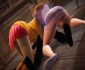 Scooby Doo - Velma and Daphne Halloween threesome - 3D Porn from xxx scooby do