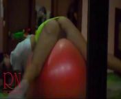 Naked yoga Pussy show Touch young pussy Gymnactic ball Young cutie doing yoga on her bed. Naked gym from mouni roy nude pussy show