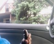 BBC Dick Flash! Stroking in Car during Quarantine gets Caught! from sir