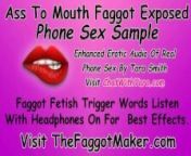 Ass To Mouth Faggot Exposed Enhanced Erotic Audio Real Phone Sex Tara Smith Humiliation Cum Eating from kajal mp3