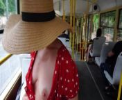 Real amateur wife flashing tits at public transport and park - handjob with cumshot on boobs! from www bangla bra chusa ph