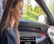 SLUT MAKE BLOWJOB IN THE CAR, TREASON HER BF WITH SUBTITlES from public pissishwarya rai tiger with girl xxxx