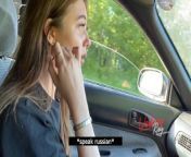 SLUT MAKE BLOWJOB IN THE CAR, TREASON HER BF WITH SUBTITlES from english bf ww