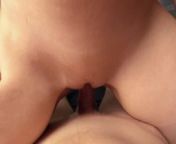 POV Wet pussy cameltoe sliding and rubbing cock for huge cumming from junior cameltoe pth