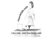 I am a slut and I love being a slut from jayewilde