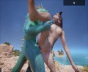 Wild Life Scaly and Furry, Hot Wolf girl Fucks with Lizard from chica folla con perro