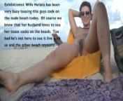 Exhibitionist Wife 472 Pt2 - Helena Price plays with her pussy while voyeur watches and jerks off! from beach voyeur porn