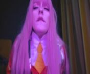 POV: Greedy slut Zero Two can't stop squirting while you fuck her - Cosplay Spooky Boogie from upskirt you