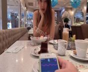 My friend makes me orgasm so hard in a cafe by using remote control toy - Lust 2 from cuckold myanmar threesome myanmar