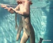 Fun naked girls get naughty in the pool from голые девочки