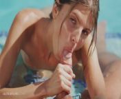 ULTRAFILMS Amazing model Gina Gerson getting fucked by the pool by a bald guy from isabelle saltou na piscina modelo julinha sé desnudó en la piscina