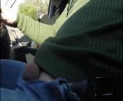 Dick flash - Teacher caught me masturbating in the car while driving to school and helps me cum from school cfnm