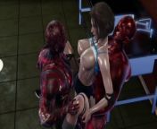 Resident Evil - Jill Valentine Zombie Gangbang (BJ, Doggy, Riding, Creampie, DP, Facial) from sruthi hasan xxx nude picelugu movie vadeam anushka sheety sex