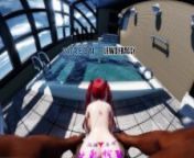 Azur Lane - Honolulu Pool Doggy [4K VR UNCENSORED HENTAI] from lewd mmd