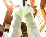 Your Italian giantess practices Karate in a cellar and crushes you under her dirty feet from maratee