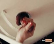 White hand on red dick - Gloryhole massage table by Krystail com from neha pends