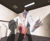 3D HENTAI Two guys help Yumi cum in the toilet with a vibrator from 男人帮番号qs2100 cc男人帮番号 muo