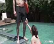 Beautiful Petite Brunette Proves She Is Big Enough To Swim And Big Enough To Fuck A Huge Cock from bd prova xxx videoদেশ§