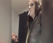 Smoking a cigarette while riding his bbc (snippet from video dropping tonight) from tombanter