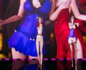 [MMD] T-ara - NumberNine SemiNude Vers. Tifa Purple Aerith FF7 Remake Uncensored 3D Erotic Dance from ara mina in kalabit nude sex scenes p
