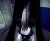 [DATE A LIVE] POV Kurumi dominates you at public toilet (3D PORN) from namor