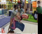 The Sims 4:6 people on the boxing sandbag crazy sex from fkk rochelle crazy badenixen 6