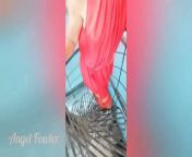 Tik Tok: girl in red pissing on the solar panel publicly from pakistan tik tok girl mms liked
