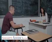 Naughty America - Reagan Foxx teaches her student a special lesson in classroom from 12th and 10th class ka